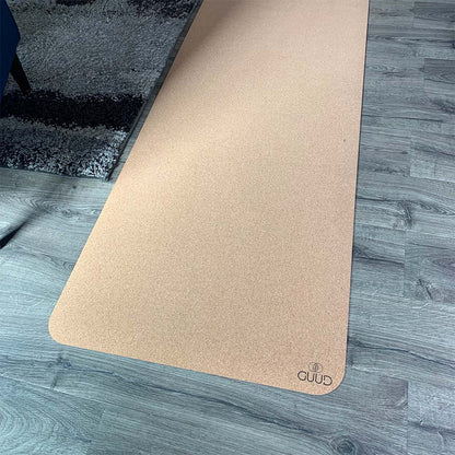 All Natural Cork and Natural Rubber Yoga Mat - GUUD Products