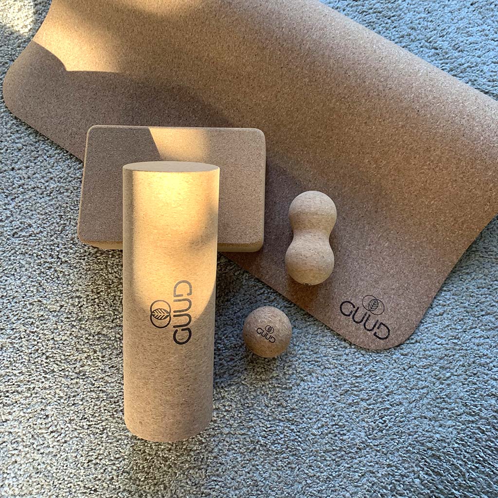 All - Natural Cork Yoga Massage Roller - GUUD Products