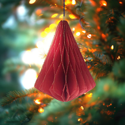 Bicone Handcrafted Honeycomb Christmas Ornaments - GUUD Products