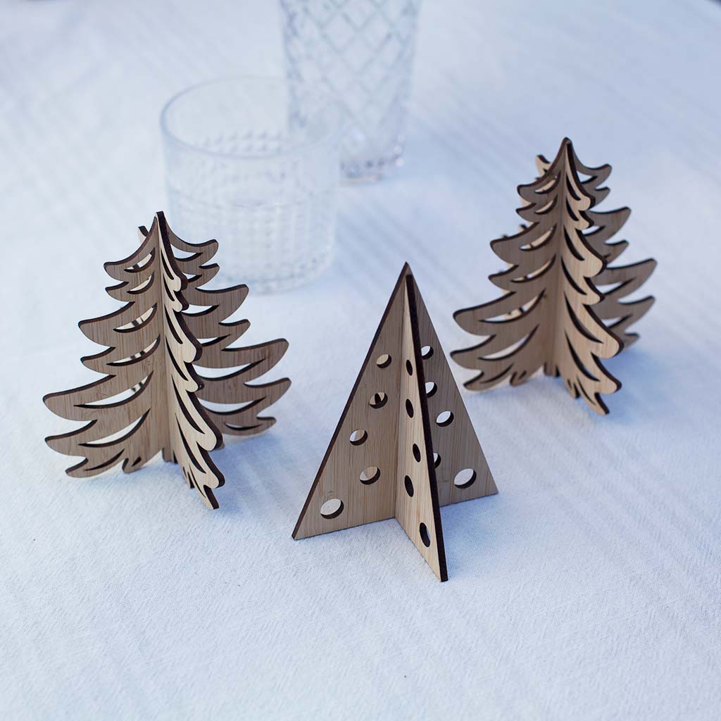 GUUD Brand Bamboo Christmas Tree Table Decorations - GUUD Products