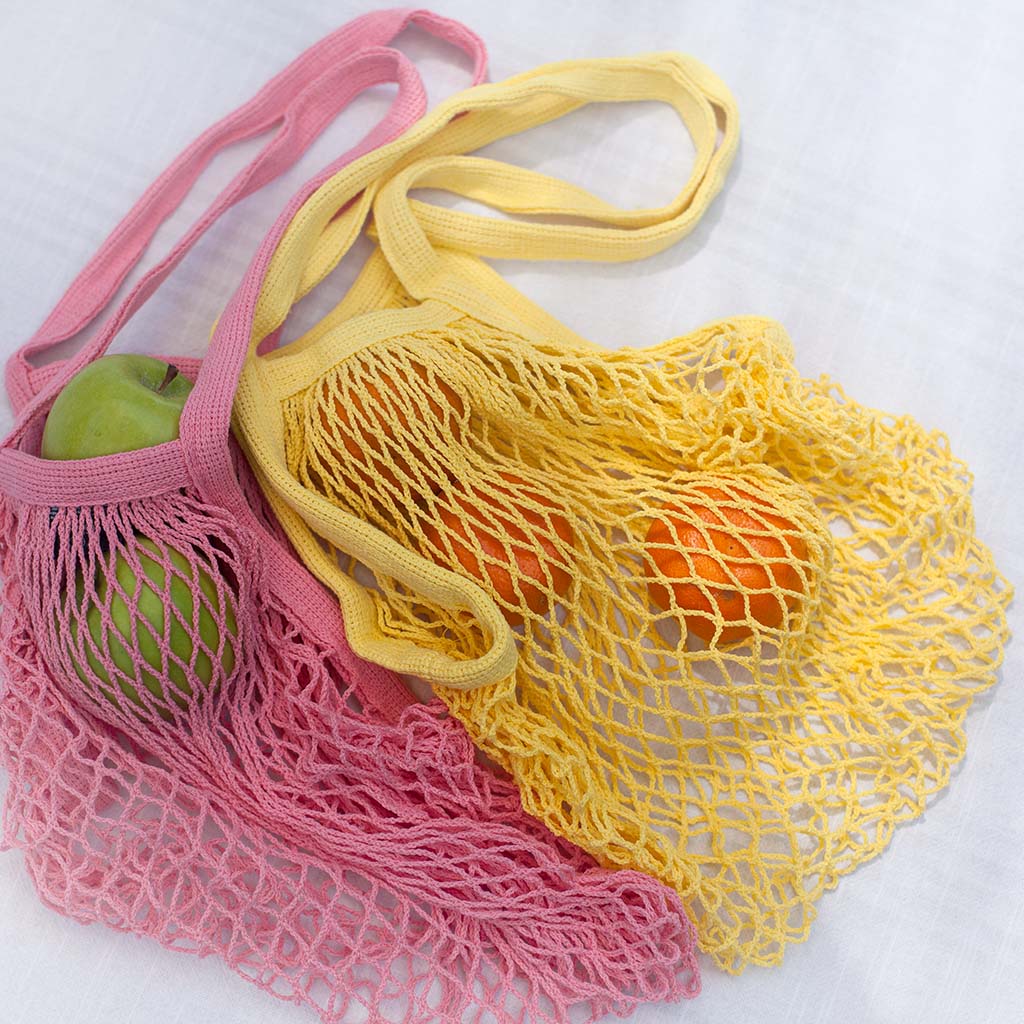 Crochet Jute Net Tote, Reusable deals Mesh French Market Bag