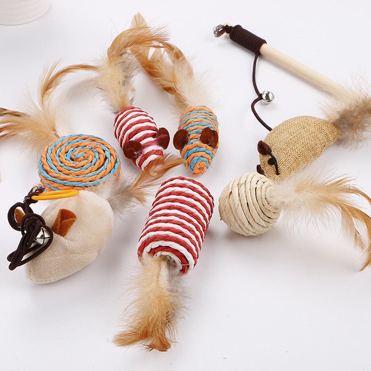 GUUD Kitty All - natural 7 - piece Cat Toy Collection Gift Set - GUUD Products