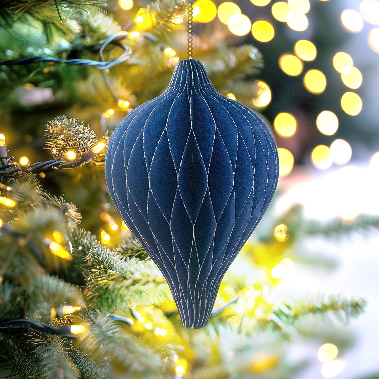 Handcrafted Finial Honeycomb Christmas Ornaments - GUUD Products