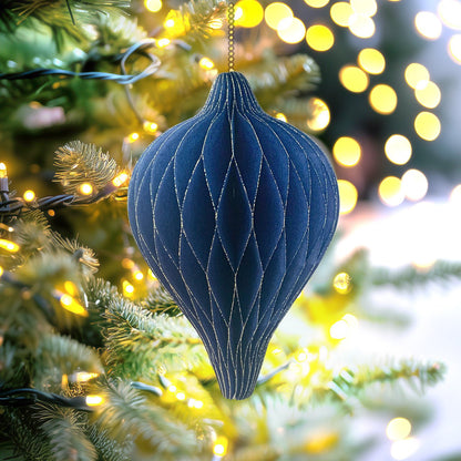 Handcrafted Finial Honeycomb Christmas Ornaments - GUUD Products