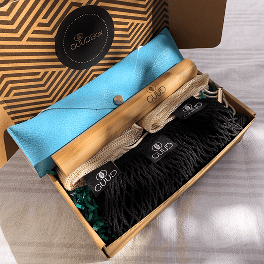 The Little GUUD Box | The Essential Zero Waste Gift Set | Red or Aqua Blue - GUUD Products