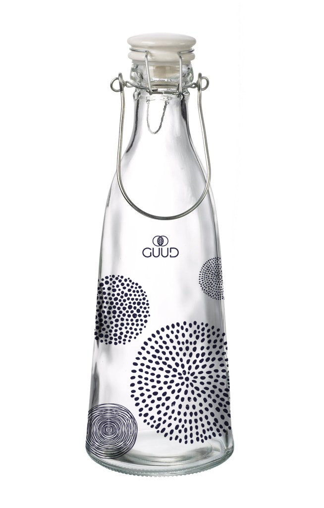 GUUD Brand 17oz Glass Swing-top Bottle