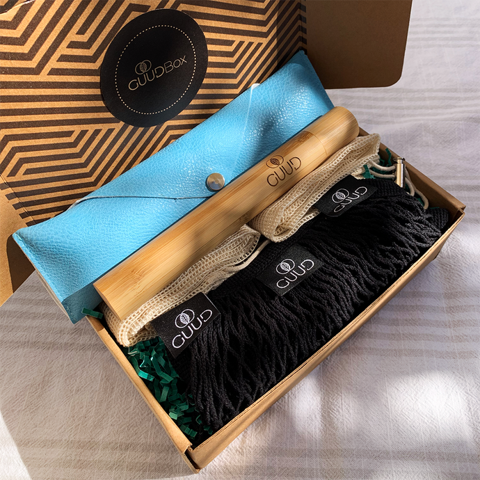 The Little GUUD Box | The Essential Zero Waste Gift Set | Red or Aqua Blue