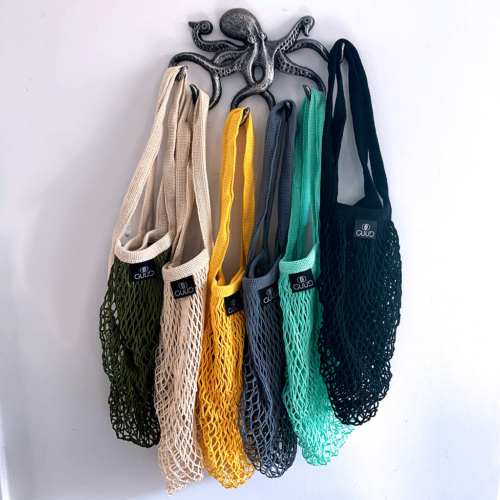 Fishnet weave summer fiber and wood bag with leather insert --Maison Goyard