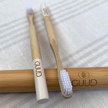 Load image into Gallery viewer, GUUD Brand Bamboo Toothbrush and Travel Case