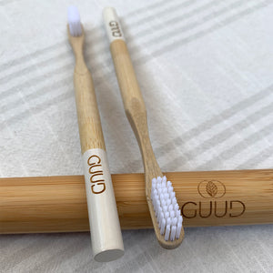 GUUD Brand Bamboo Toothbrush and Travel Case