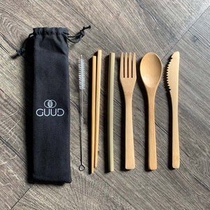 6-piece Bamboo Cutlery